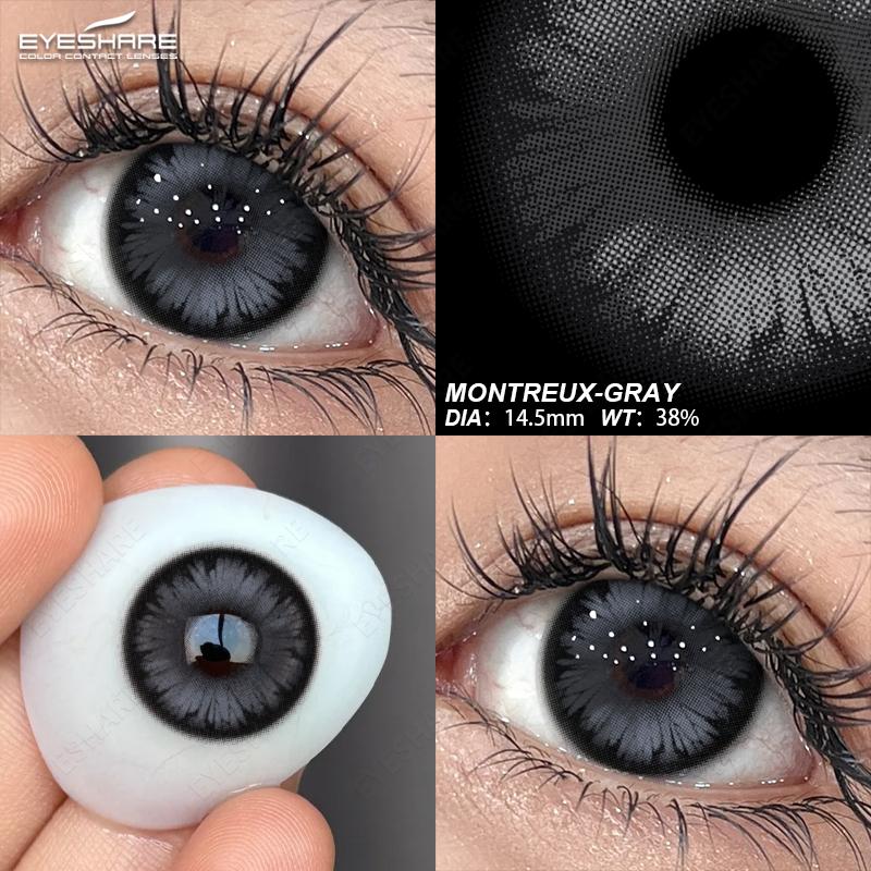 Eyeshare Cosplay Color Contact Lenses for Eyes Anime Purple Eyes Contacts Lenses Colorful Makeup Eyes Lenses Yearly 2pcs/pair