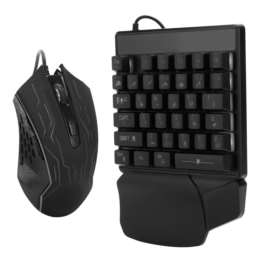 OneHanded Keyboard Mouse Set Manipulator Feel ESports Universal Accessories JX200