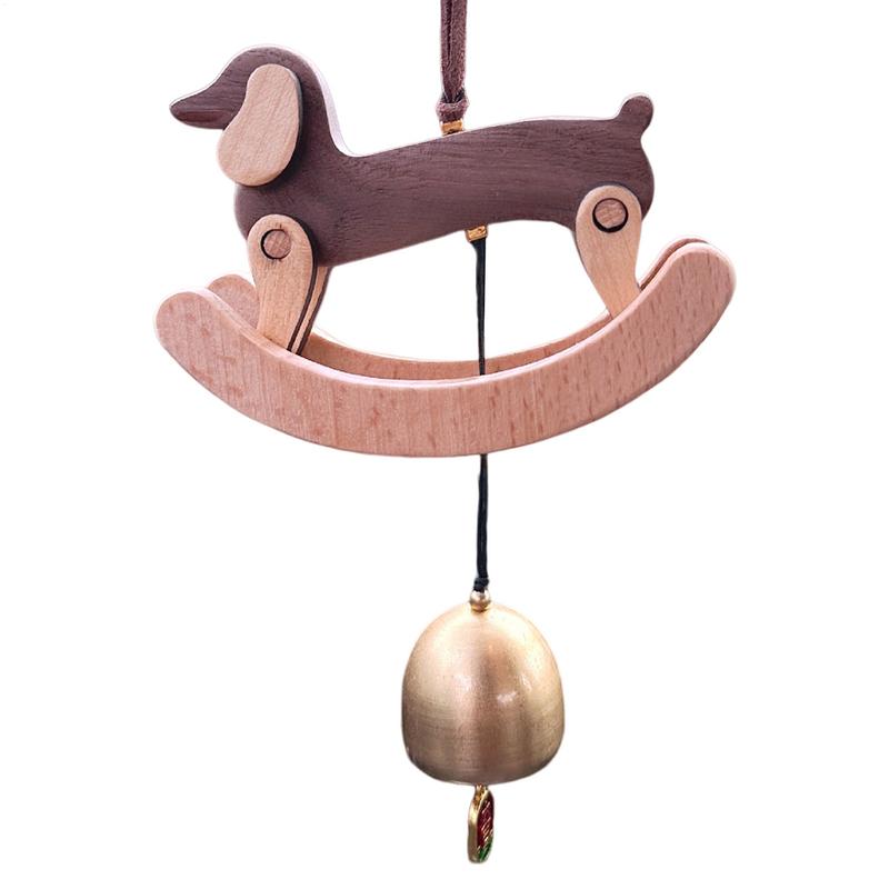 Dachshund Wind Chimes Cartoon Animal Wind Chime Pendant Christmas Decorative Accessories 3D Dachshund Shape Horse Wind Chime For China Mainland