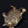 Schildkrötenstatue aus reinem Kupfer, Vintage-Schildkrötenfiguren aus Messing, für den Schreibtisch, Feng Shui-Ornament, Miniaturen, antikes Teehaustier, Basteln, Geschenke