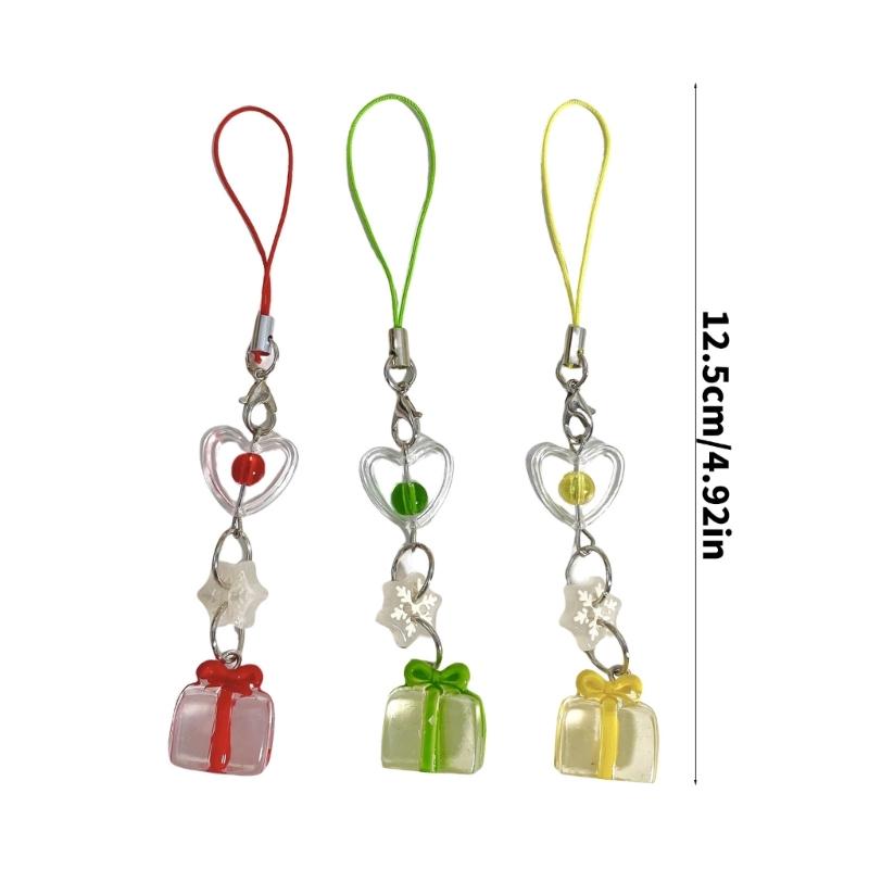 Christmas Snowflake Crystal Phone Charm High Quality Snowflake Crystal Mobile Chain Phone Lanyard For Festival Occasions