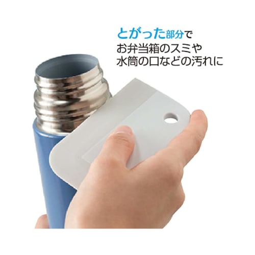 Ohe Kitchen Scraper, White, Approx. 11.8cm Long X 6.4cm Wide X 5mm Thick, Perfect for Kitchen Use, Before Washing Dishes, Scrape Off Sticky Stains, Sl