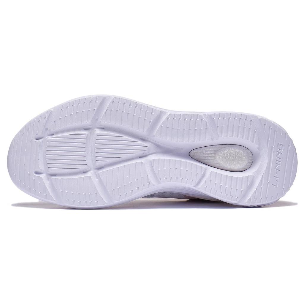 New LiNing Spark Lite Anti Slip Wear Resistant Low Top Sports Casual Shoes Women's White Gray Pink AGLT102-3