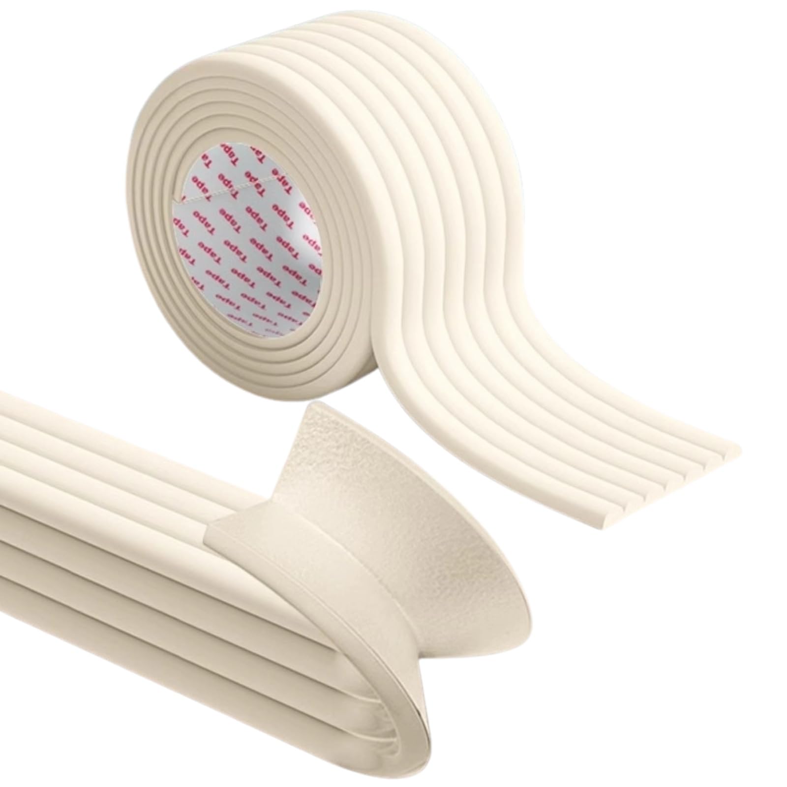 

Letics Parking Corner Guard Car Cushion Garage Pillar Wall Door Protection Tape Self-Adhesive Type 8cm x 5m (Ivory)