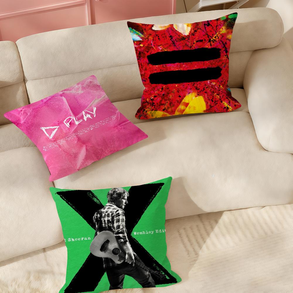British Singer-songwriter E-Ed S-Sheeran Pillow Case Applicable Space For Guest Rooms Interiors Cars Office House Decoration