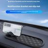 Tapis antidérapant multifonction pour voiture avec numéro de stationnement temporaire, support de téléphone portable rotatif à 360 degrés pour tableau de bord