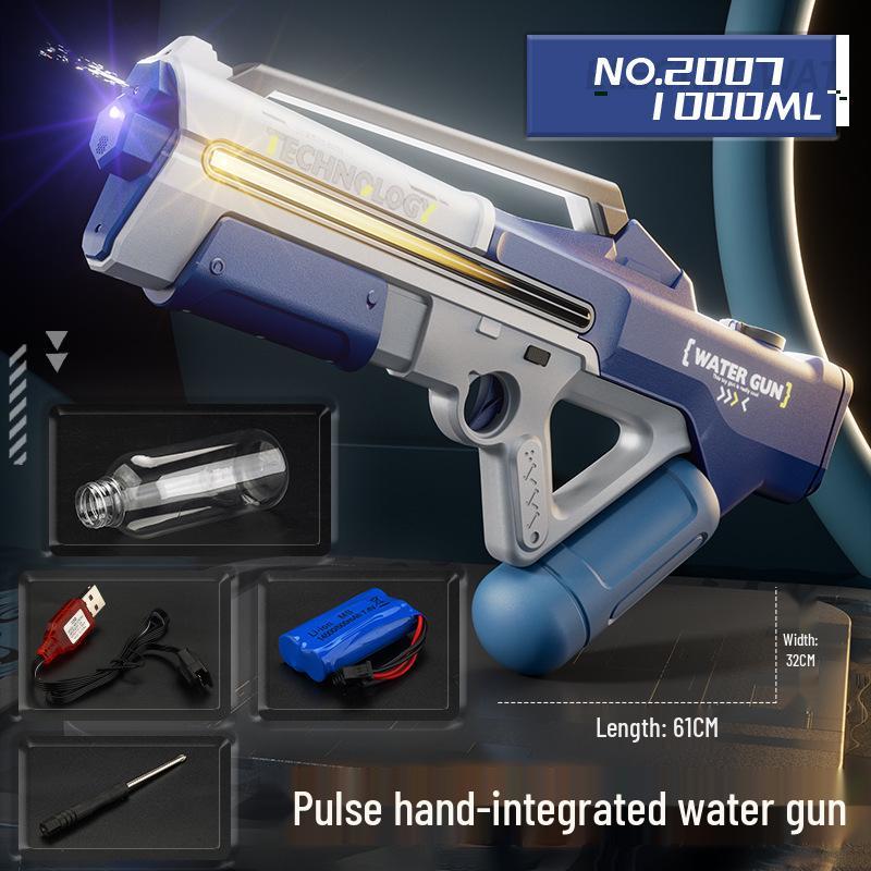 Automatic Pulse Electric Water Gun with Lights for Kids - Outdoor Splash Toy