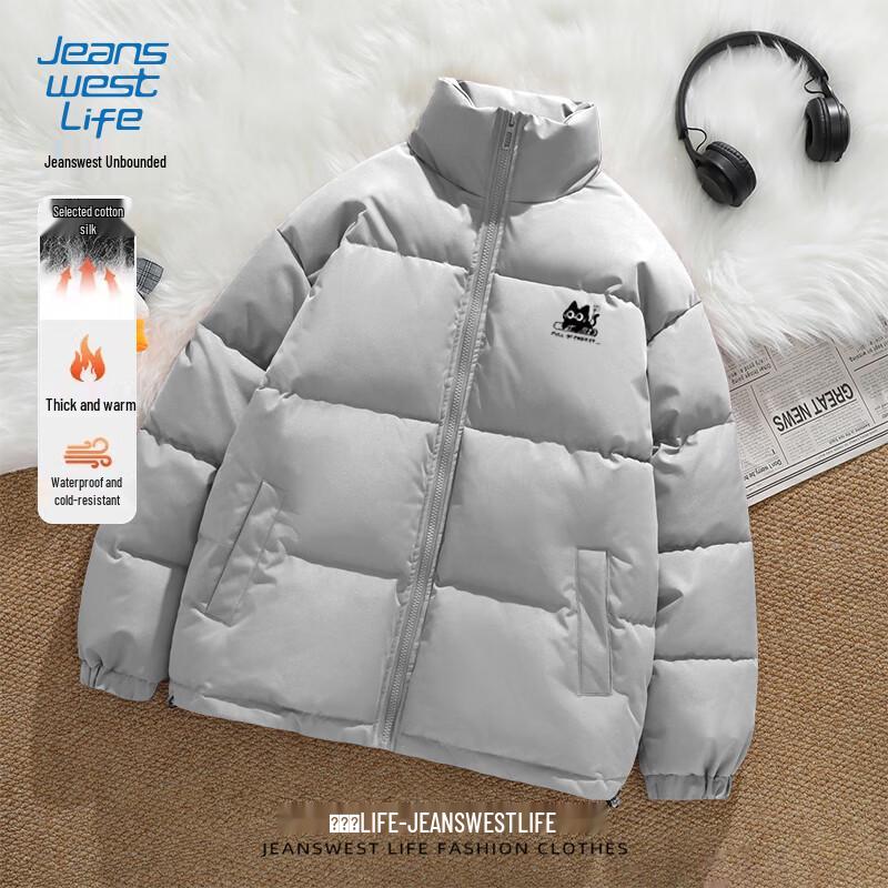 JEANSWEST LIFE Herren Cartoon Gepolsterte Winterjacke