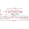Acouto Motorcycle License Plate Bracket Folding License Plate Tail Brake Light Tag Holder Rear Mini Bracket Mount for Motorcycle ATV Dirt Bike