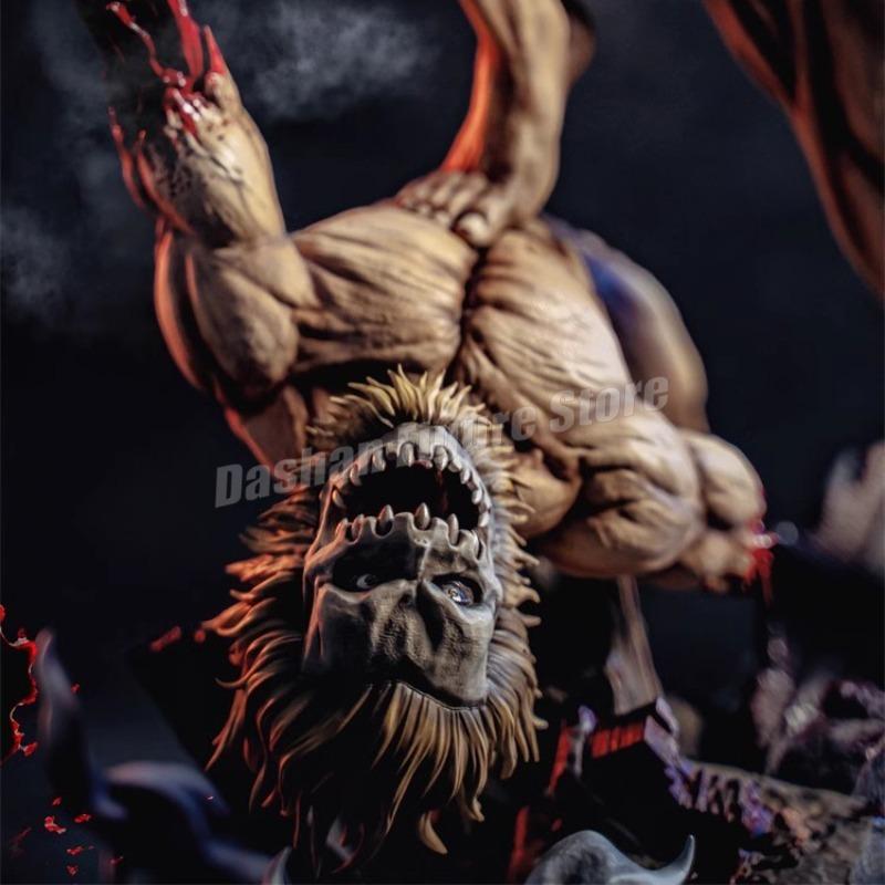 Anime Attack on Titan Action Figure Eren Jaeger Statue PVC Collectible Model Shingeki no kyojin Combat Form Eren Figurine Toys