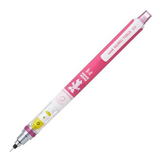 Mitsubishi Pencil KURUTOGA Disney Mechanical Pencil, 0.3mm, Minnie Mouse, M3650DS1P.MN, with KURUTOGA Engine for continuous fine, dark writing
