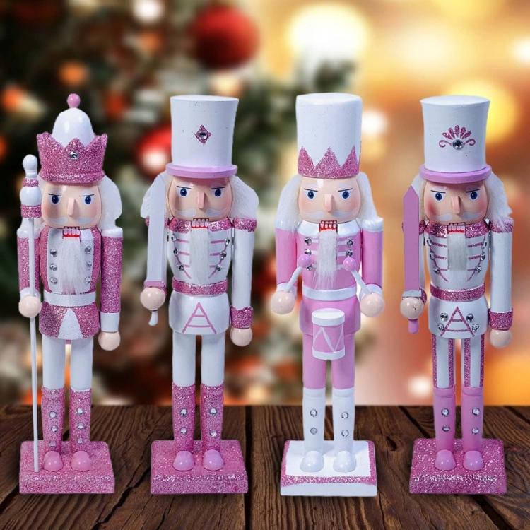 Nutcracker Soldier King Christmas Decor for Indoor Tabletop Desktop Holiday Home