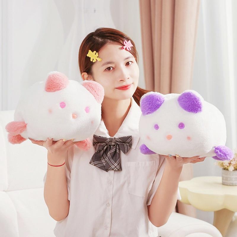Cute Soft Cat Throw Pillow Plush Toy Doll Kitten Doll Girl Company Soothing Doll