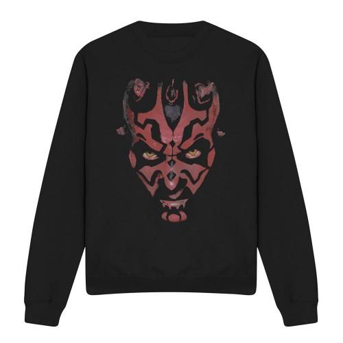 Star Wars Unisex Adult Darth Maul Face Sweatshirt