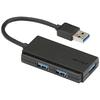 BUFFALO USB3.0 Bus Powered 3 Port Hub Black Compact Model BSH3U105U3BK [Windows/Mac Compatible] [1] Black