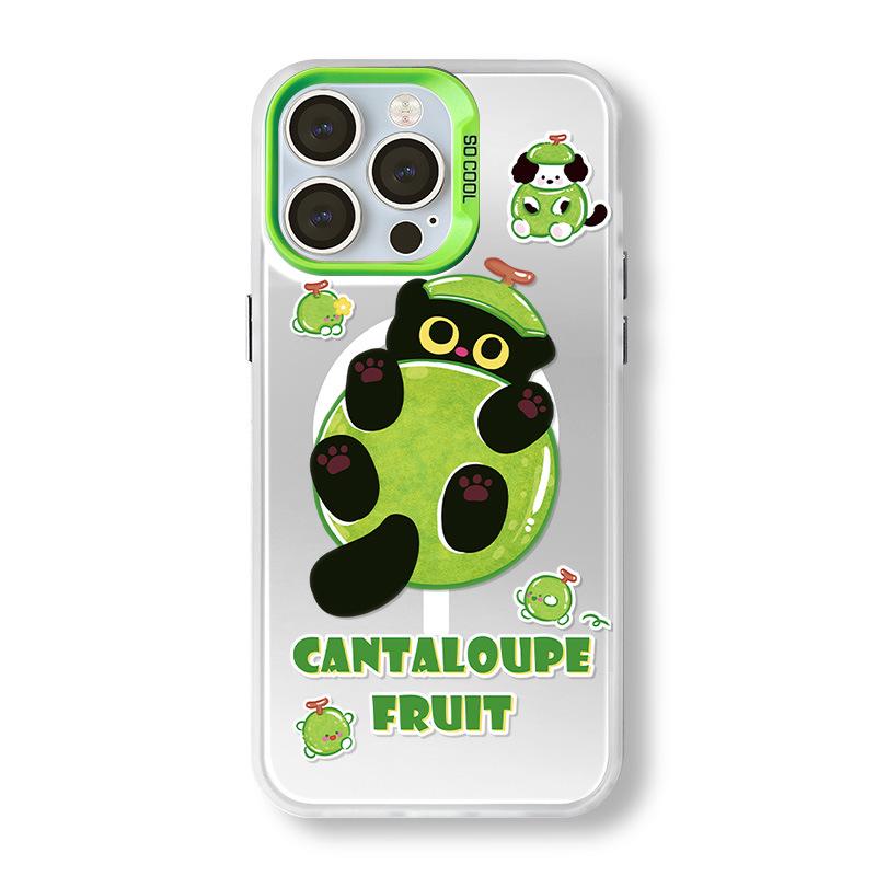 

Магнитный чехол Zhitai для iPhone 16/15, совместимый с 14Pro Max, матовый лазерный и кронштейн Mate 60Pro. iPhone 12/12 Pro