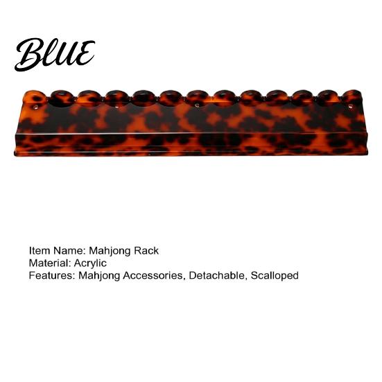 Magnetic Mahjong Pusher 1/4Pcs Rack with Detachable Pusher Scalloped Acrylic Mah Tile Jongg Holder & Set American Accessories Durable