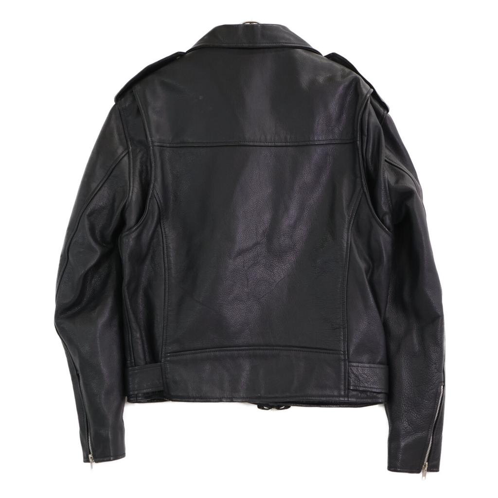 HIDEAWAYS [RHENIUM] Black cowhide double rider jacket Jacket 38 blackUsed
