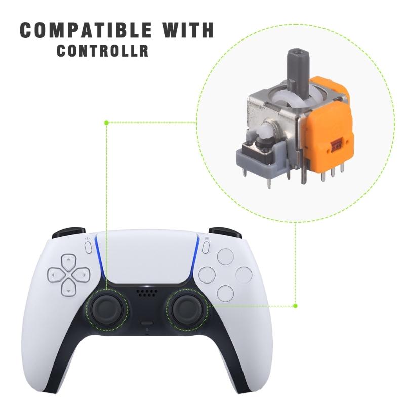 1 Set High Precised Hall Effect Joysticks for P5 3rd Generation Game Controller Accessories Part with Repair Tool