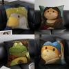 Cartoon Game P-Party Animals Pillow Case Anti-dustmite Pillowcase Invisible Zipper Silky Short Plush Sofa Cushion Cover