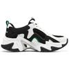 Skechers Stamina V3 Mecha Shoes Third Generation Synthetic Leather Comfortable Versatile Low-Top Dad Shoes Women sneakers White Black Green 896151-WGR