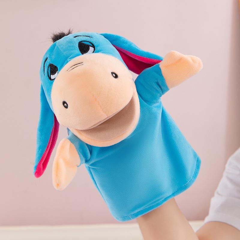 Hand Puppet Toy Animal Hand Soothing Doll Show Lion Can Open Mouth Animal Doll Kindergarten Lecture Props