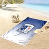 BARROWA FC Print Beach Towel, Large Soft Quick Dry Towel for Beach Camping Swimming