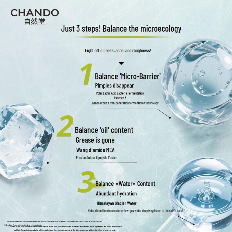 CHANDO Men's Glacier Oil Control 2-Piece Set