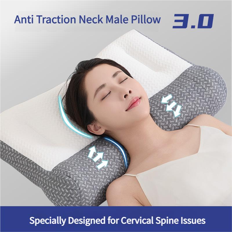 Ergonomisches Nackenkissen zur Linderung von Nackenschmerzen, Kissen mit umgekehrter Bogenstütze, Verbesserte Schlafhaltung