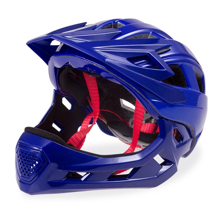 

Kids Balance Bike and Roller Skating Helmet with Detachable Chin Guard - Full Coverage for Boys and Girls. S: 51-55cm, Ages 3-8