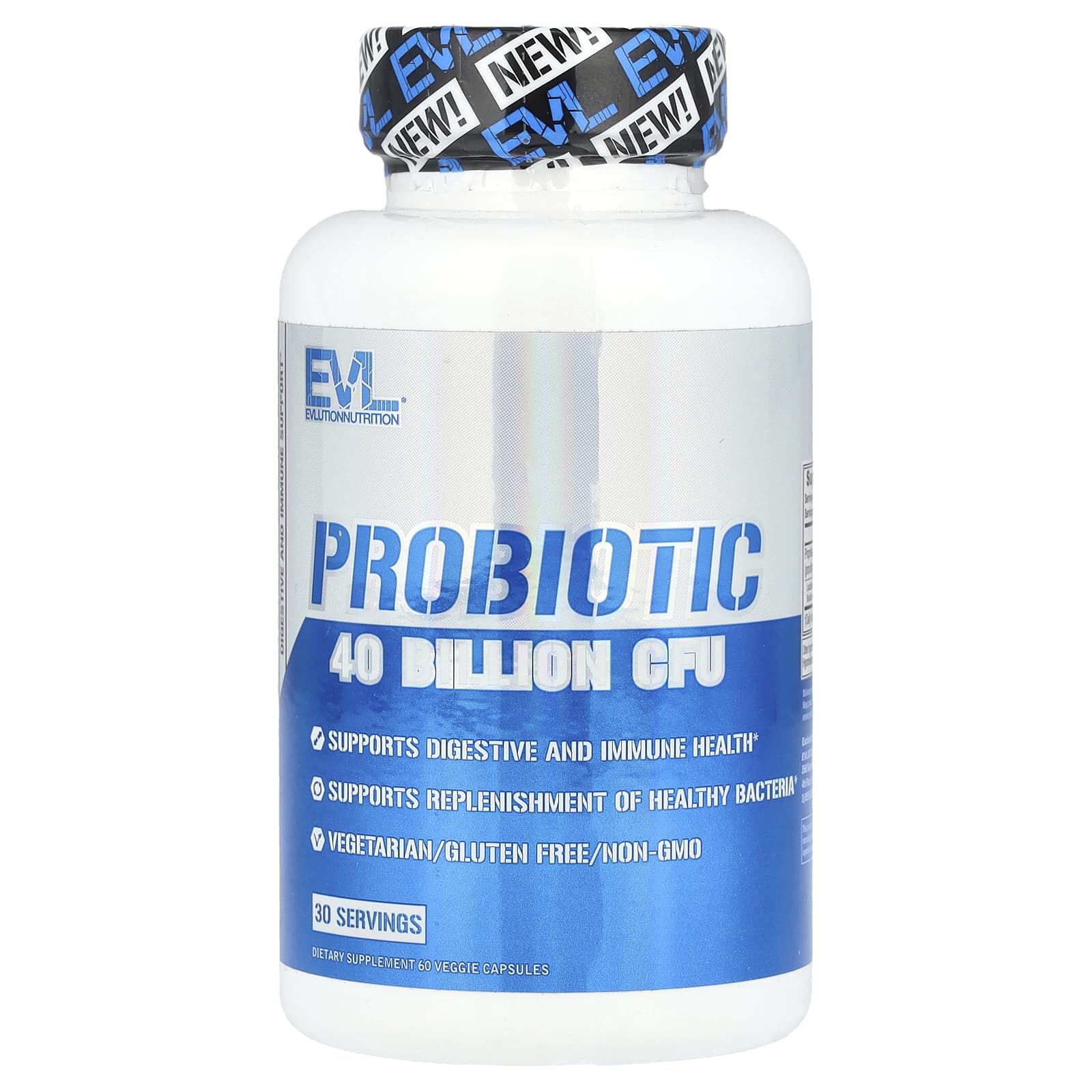 

Probiotic, 40 Billion, 60 Veggie Capsules (20 Billion Cfu per Capsule)