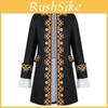 Medieval Prince Coat With Printed Lace For Stage Performance And Themed Costumes
