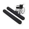 2PCS Comfortable Wheelchair Armrest Pad Leather Sponge Spare Part Arm Rest Pad Cushioning with Screw Wheelchair Accessories
