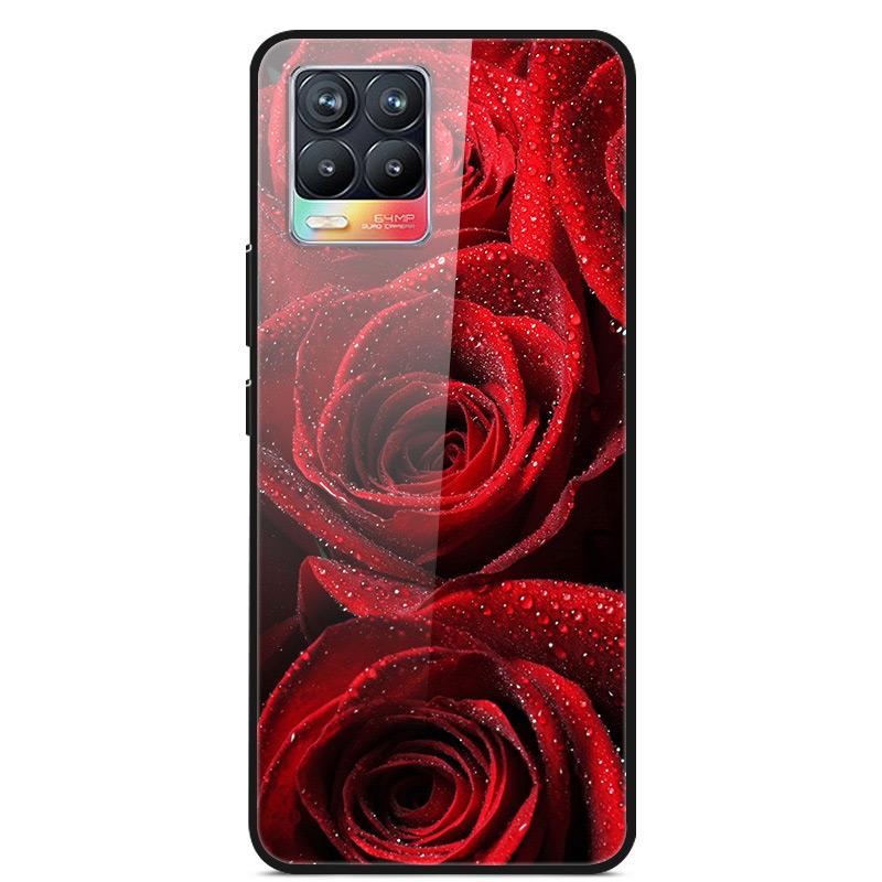 Glass Back Cover For Realme 8 Pro Case Tempered Glass Case For Realme 8 Pro 8i Realme 8 5G Phone Case Cover Realme8 5G Pro Funda