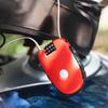 Retractable Motorcycle Helmet Lock 4 Digit Wheel Password Lock Coded Motorbike Padlock  Cycling