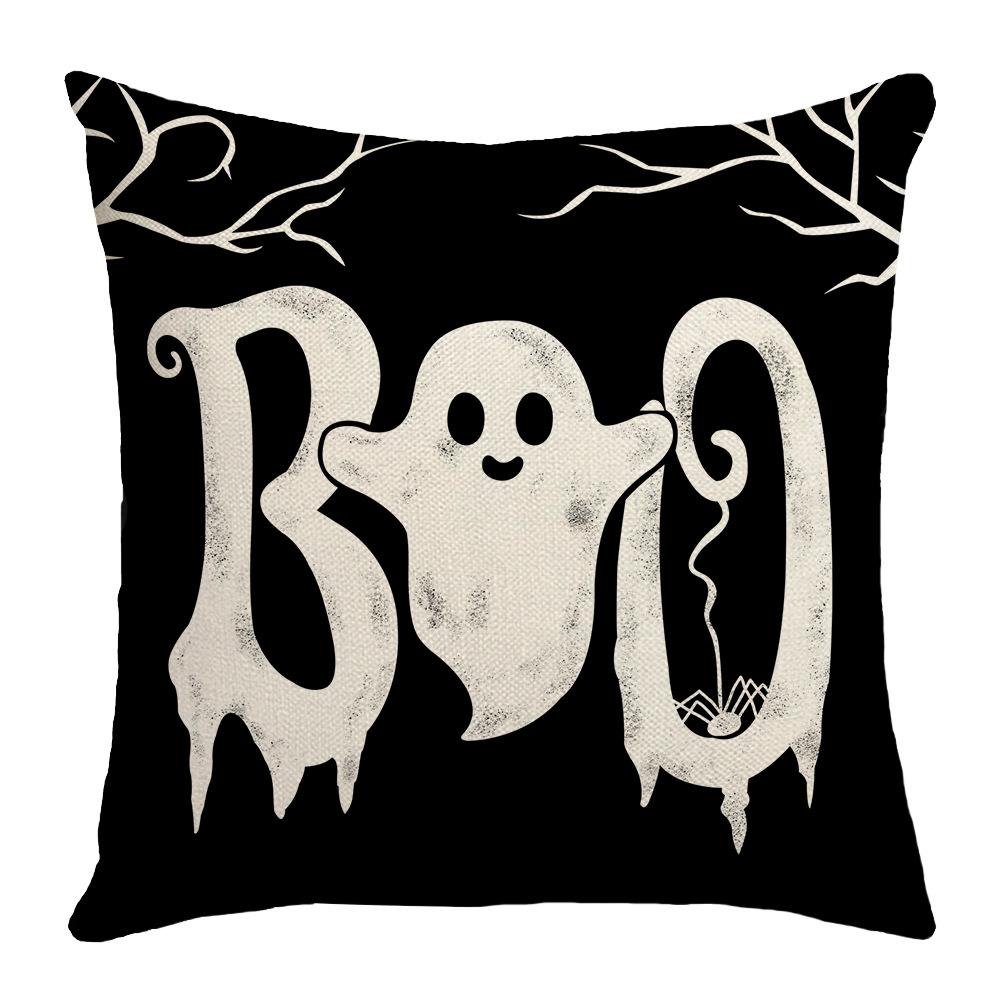 New Holiday Decoration Home Party Sofa Cushion Cover Pumpkin Ghost Cushion Pillow Cover Halloween Decoration