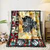 Zebra Pattern Art Quilted Blanket Bedroom Blanket for Livingroom Couch Lunch Break Soft Throw for Friend's Festival Gift