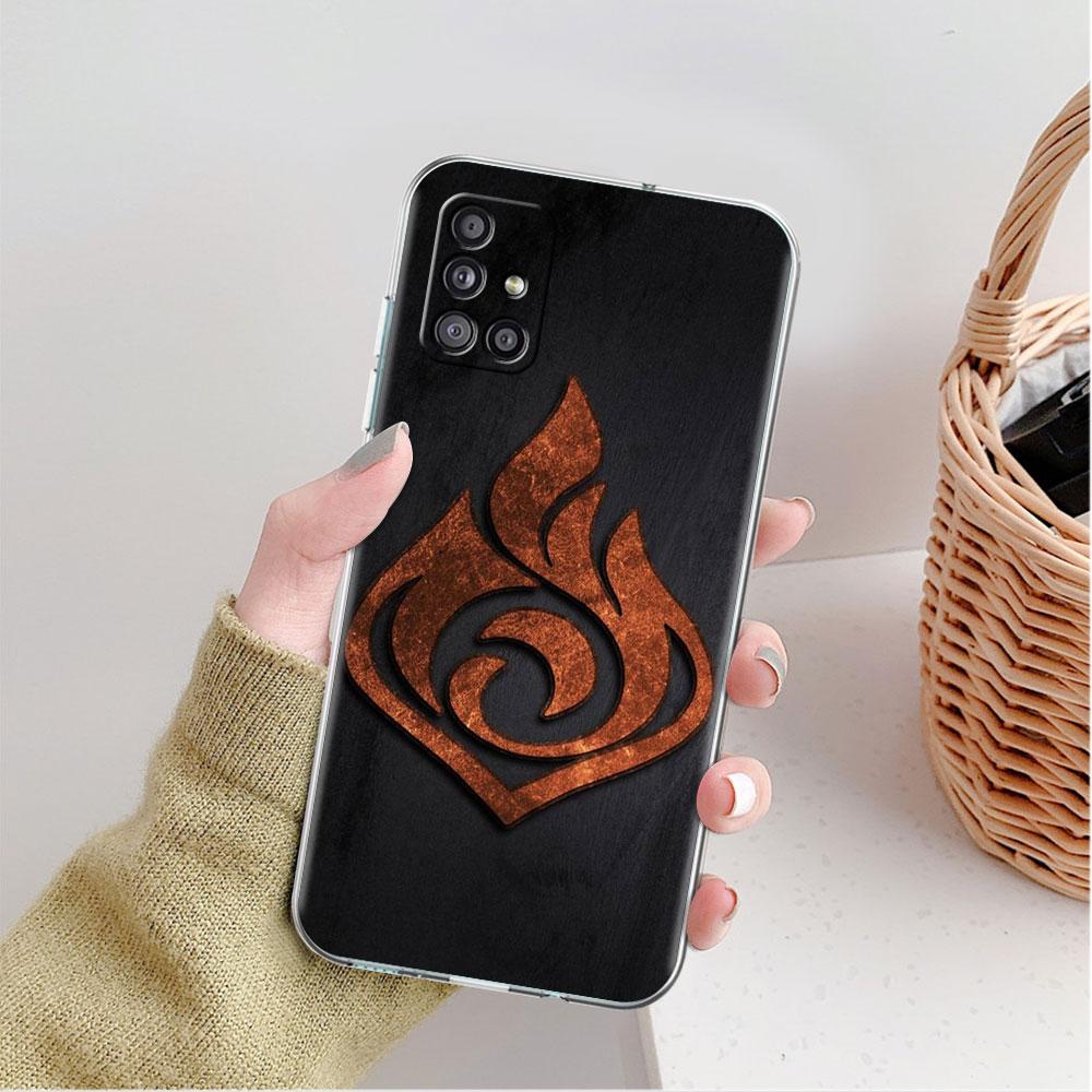 

Прозрачный чехол для Samsung Galaxy A52 A12 A51 A32 A21s A71 A32 A22 50 A70 A31 A72 5G, чехол для телефона Genshin Impact Samsung A30