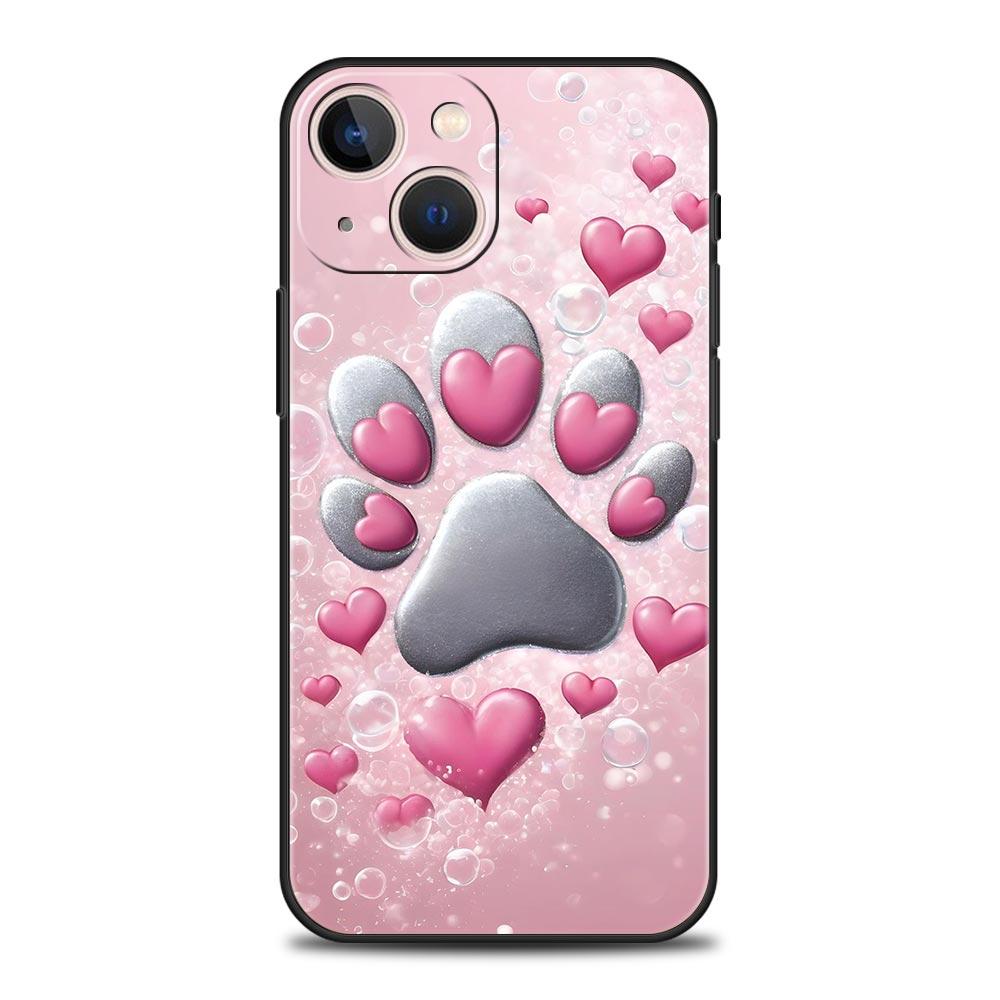 

Og Paw Print Aesthetics Phone Case Cover for iPhone 17 16 15 14 13 12 11 Pro Max 17 Air Plus Shockproof Soft TPU Shell Funda Bag iPhone 16Pro Max