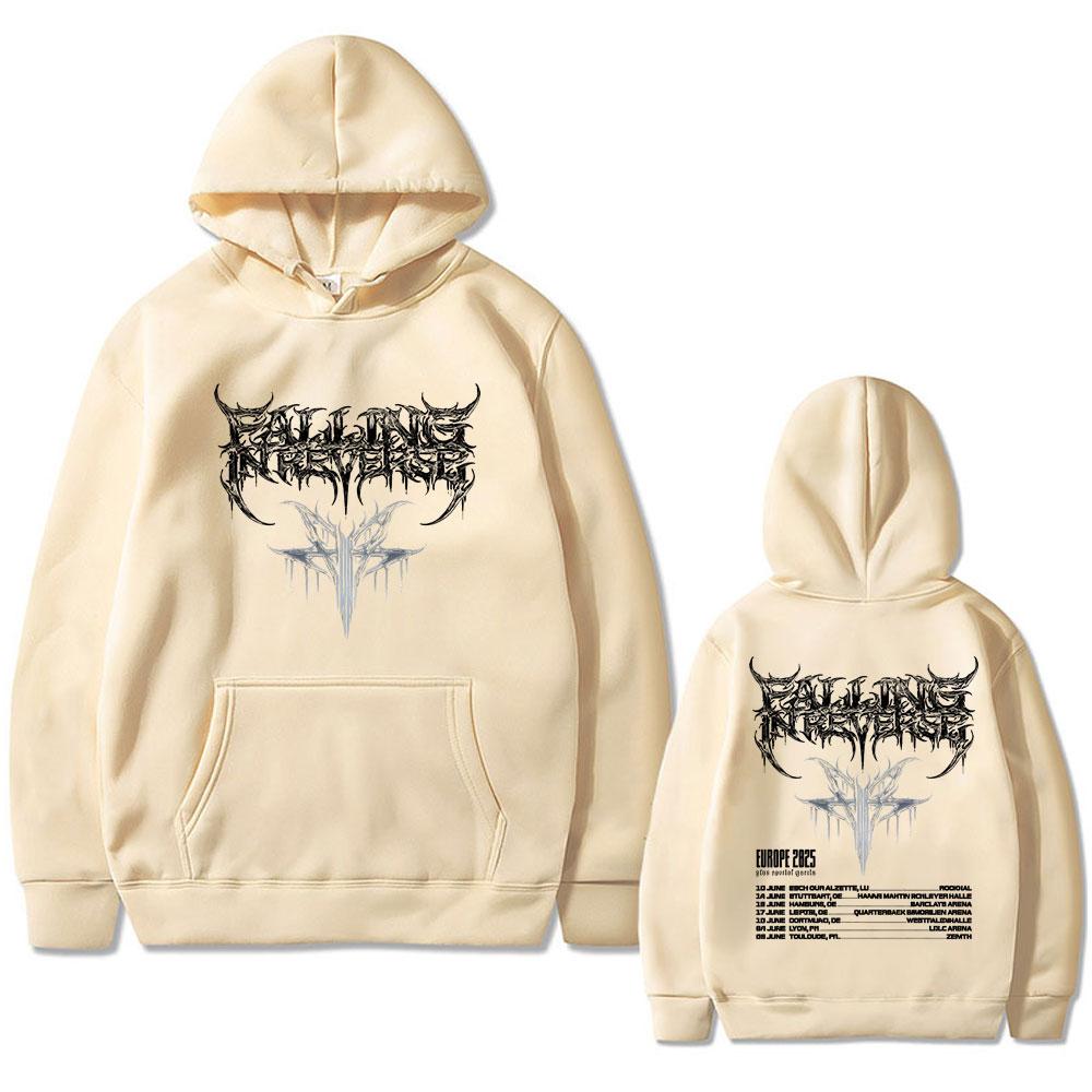 Falling In Reverse EUROPE Tour Hoodie Men Women Rock Gothic Oversized Sweatshirt Men's Casual Cotton Retro Pullover Hoodies