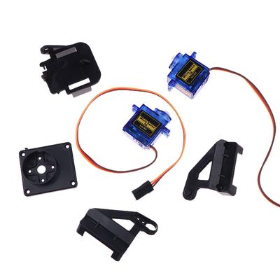 1Set Sg90 Mg90S 9G Steering Gear Pan Tilt Two Axis Ptz Ultrasonic Aerial Model Camera Mount Fpv Gimbal Camera Support Fittings