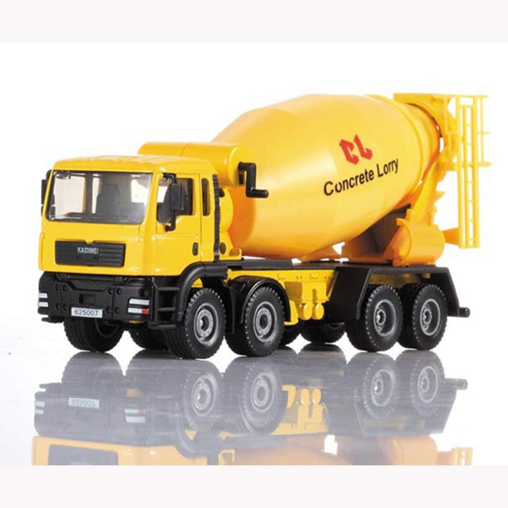 1/50 Betonmischer-LKW aus Druckgusslegierung, bewegliche Kabine, Beton-LKW von Hand drehen, Modell, Transportwerkzeuge, Geschenke, Kinderspielzeug
