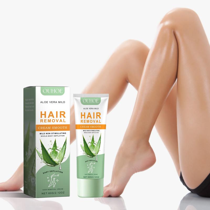 Effective Hair Removal Cream for Sensitive Skin Body Legs Underarms Gentle Moisturizing Formula Painless for Daily Care