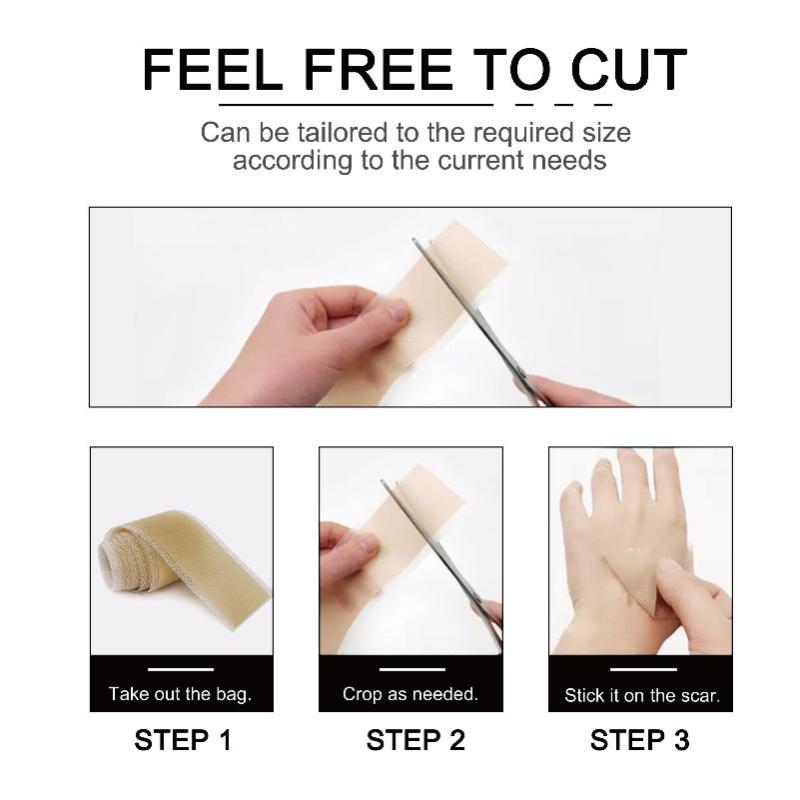 1 Roll Silicone Gel Scar Sheet Patch Treatment Removal Tape Cover Burn Trauma Repair Acne Ear Scar Section Beauty Skin