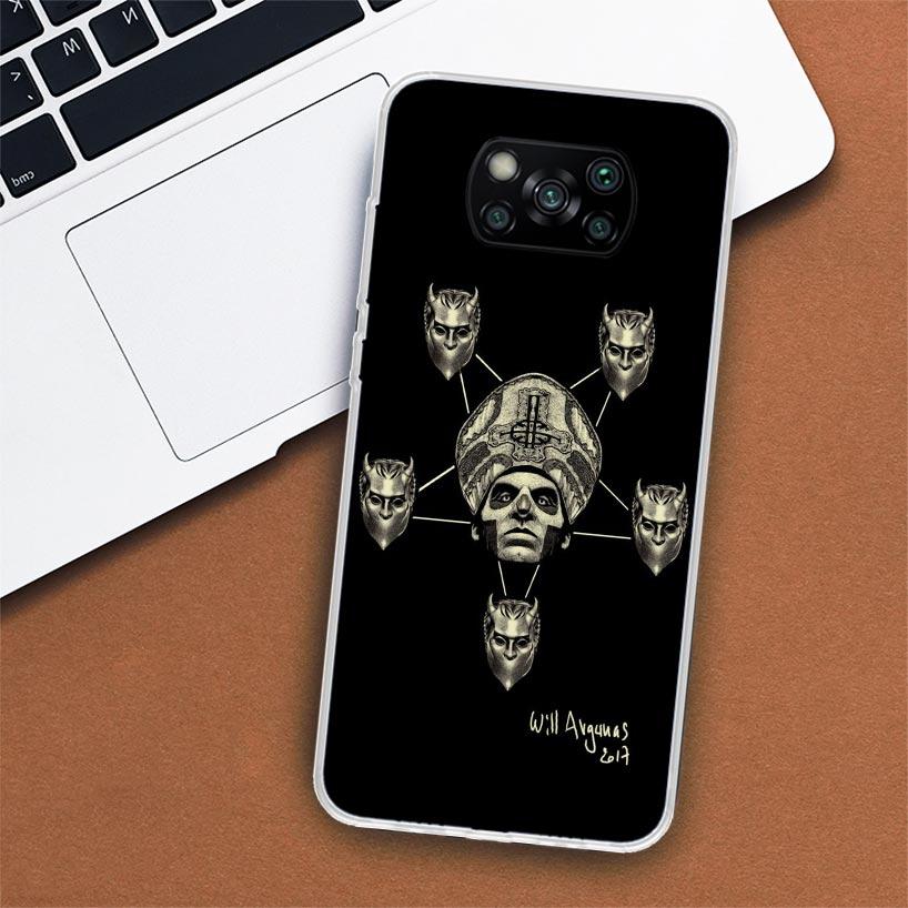 

Чехол для телефона Ghost Papa Emeritus для Xiaomi Poco X3 Nfc X4 ​​Gt X5 Pro M5S M4 M3 M2 F5 F4 F3 F2 F1 Mi Note 10 Fundas Shell Poco M4 Pro 5G