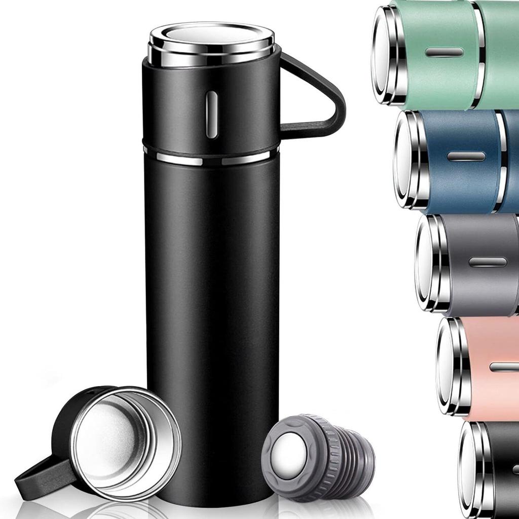 Stainless Steel Thermo Bottle Vacuum Insulated Flask With Cup For Coffee Tea