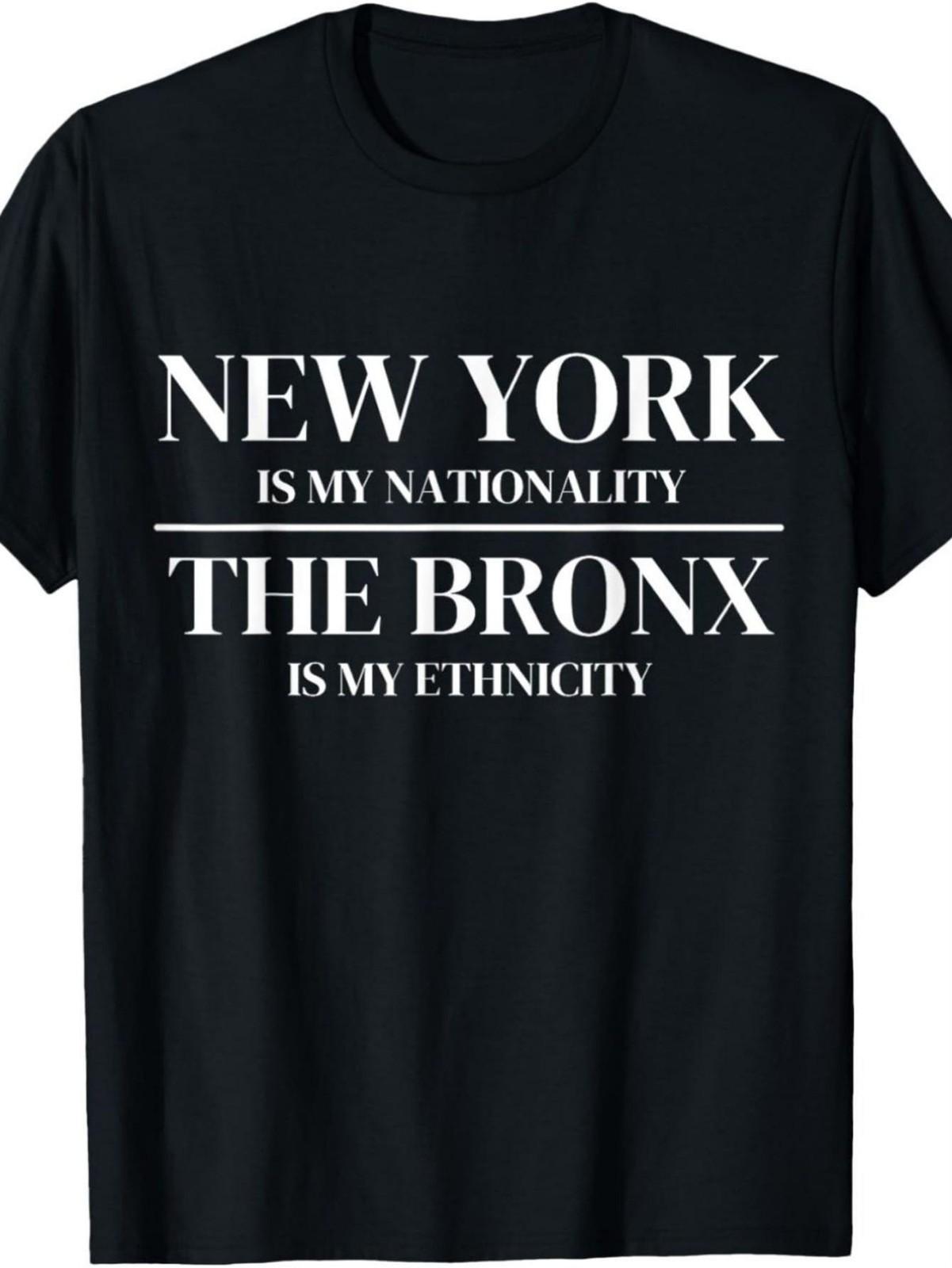 

New York Bronx Pride T-Shirt - 100% Bold New York Is My Nationality & The Bron 5XL різнокольоровий