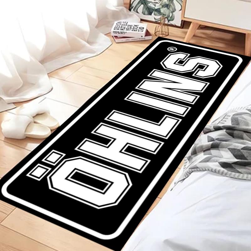 O Logo Motocyklový Koberec Garážová Rohož Závodní Cool Moto Displej Motocyklová Displejová Rohož Protiskluzová Domácí Dekorace Koberec