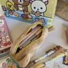 Rilakkuma Plush Pencil Case With Large Capacity For School Students And Cute Style Storage Bag