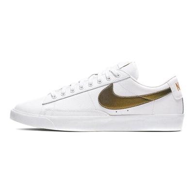 Blazer Low Premium 'Beyaz Metalik Altın' Spor Ayakkabı Kaykay Ayakkabısı BQ7460-101